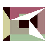 Geometric Shapes No. 26 - green & purple (Print Only) thumbnail