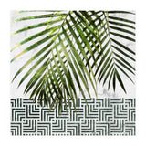 Palm Leaves On White Marble And Tiles (Print Only) thumbnail