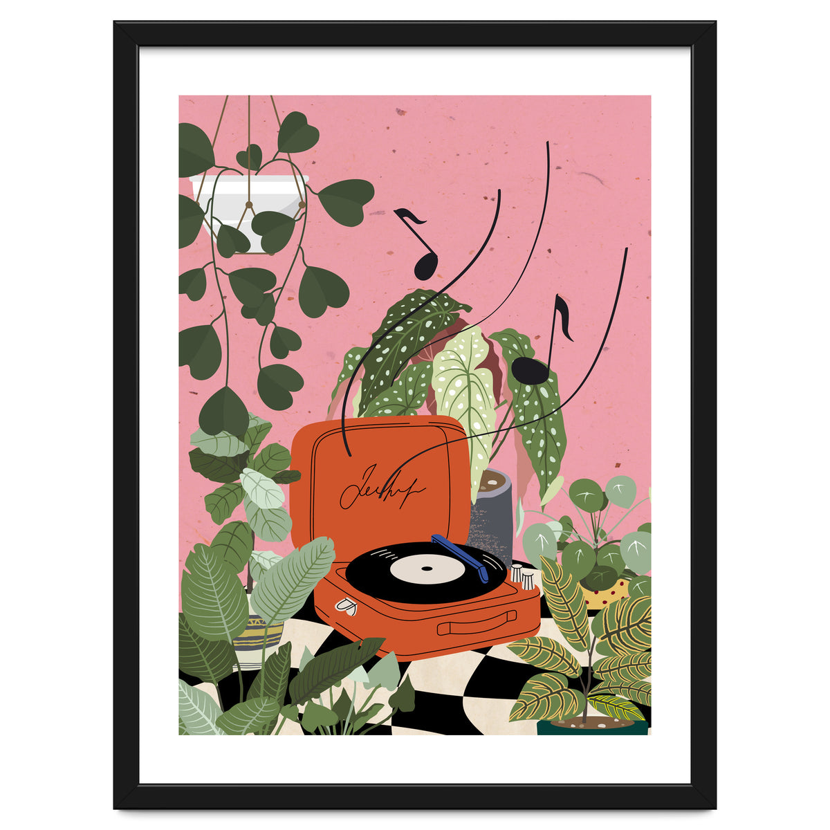 Vinyl Record Player in My Garden