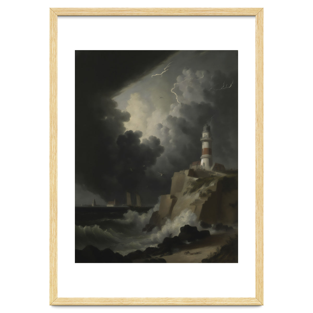 Lighthouse In A Storm