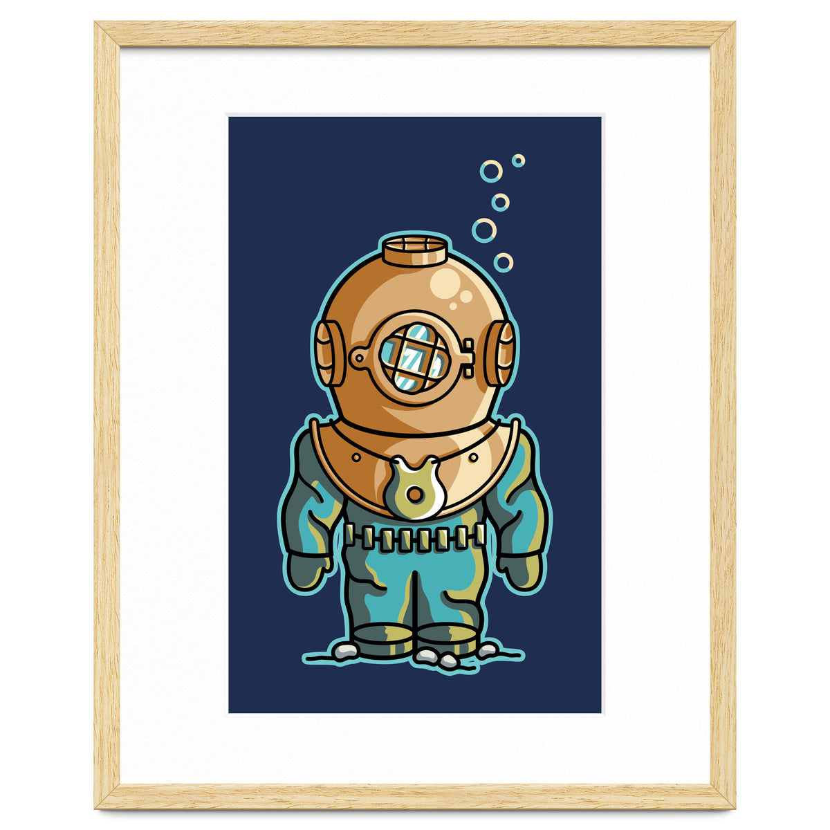 Cute Deep Sea Diver