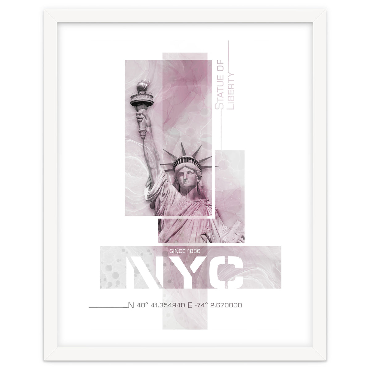 NYC Statue of Liberty | pink marble