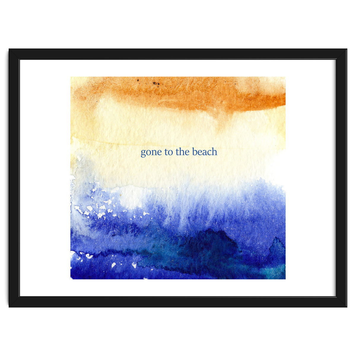 Gone to the beach || watercolor