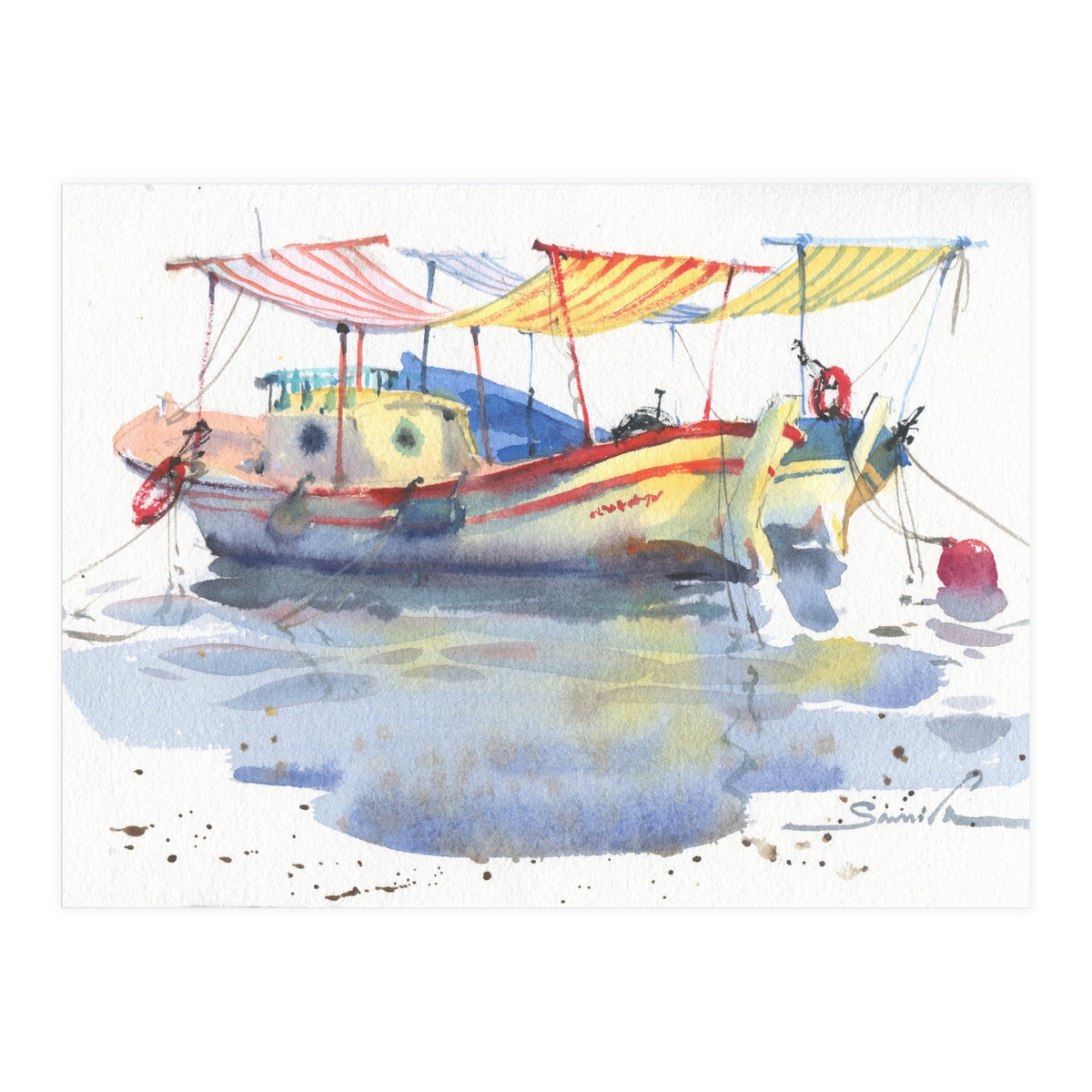 Pleasure boats paintings (Print Only)
