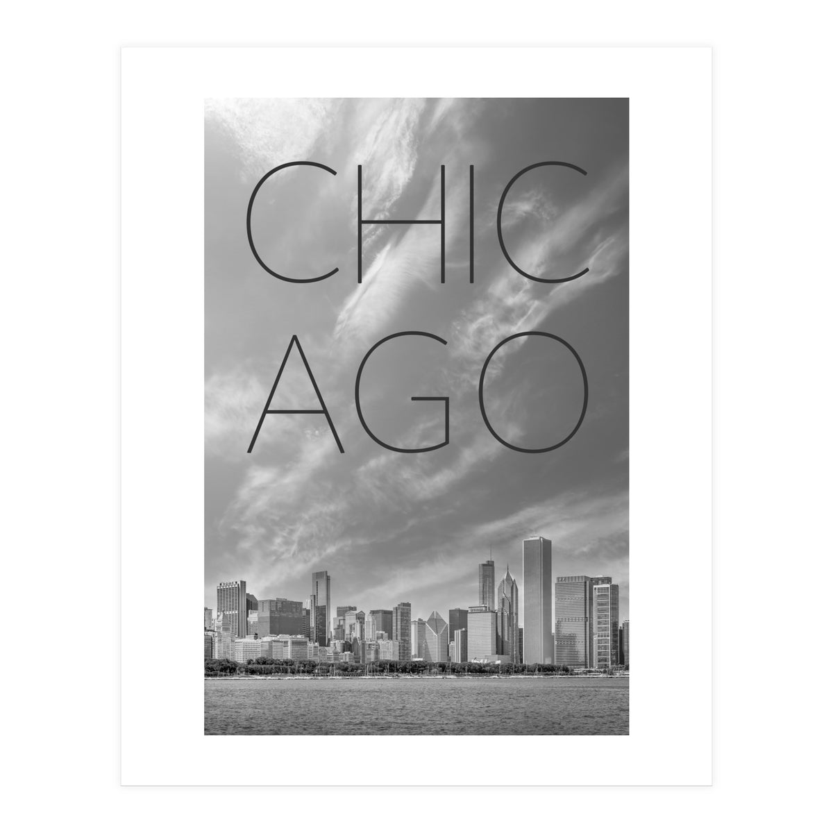CHICAGO Skyline | Text (Print Only)
