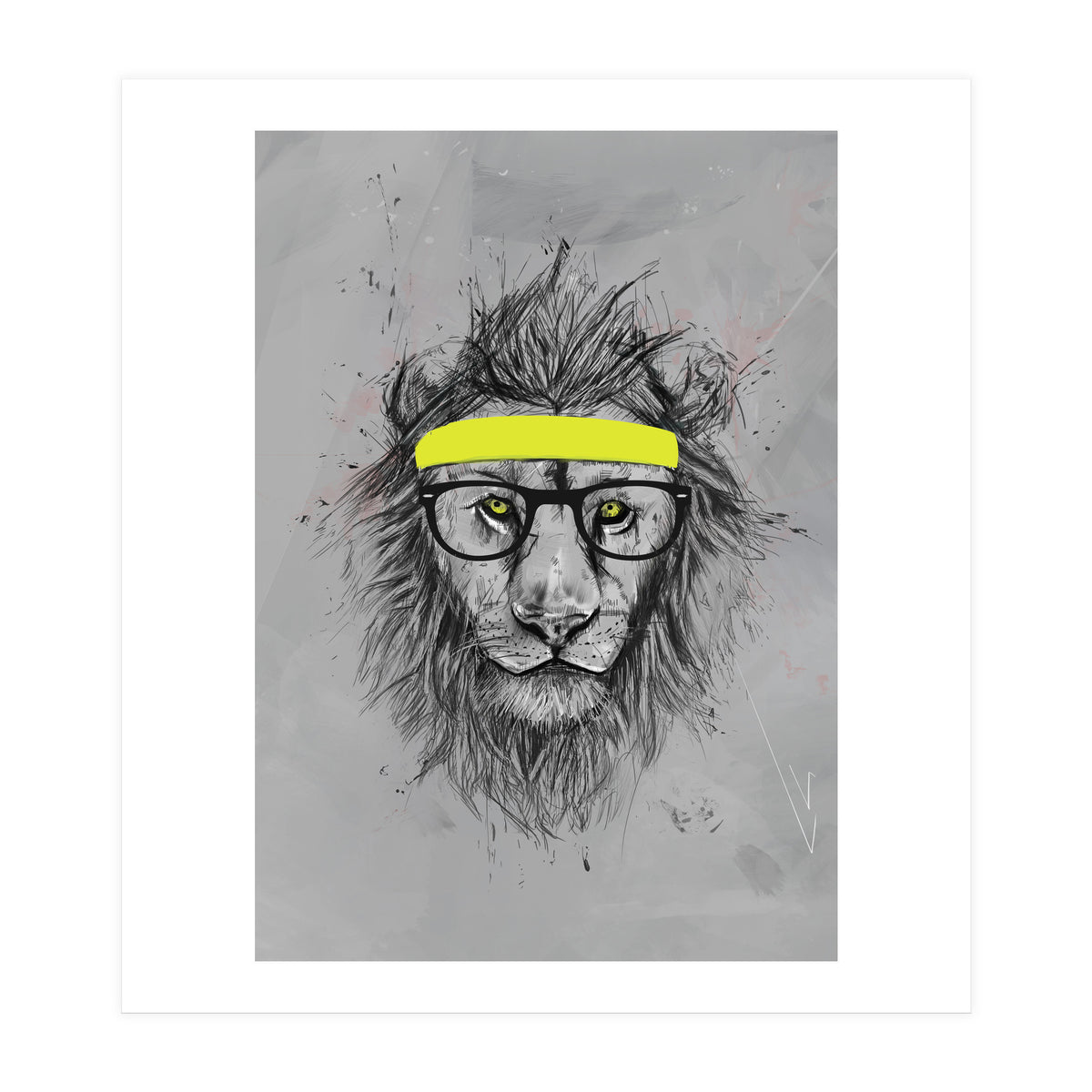 Hipster Lion (Print Only)