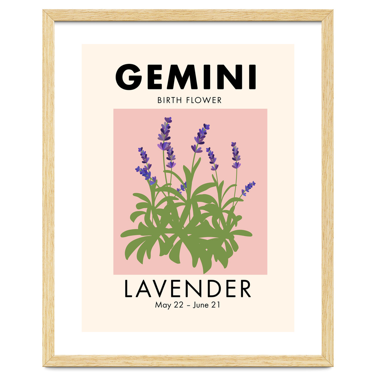 Gemini Birth Flower Lavender