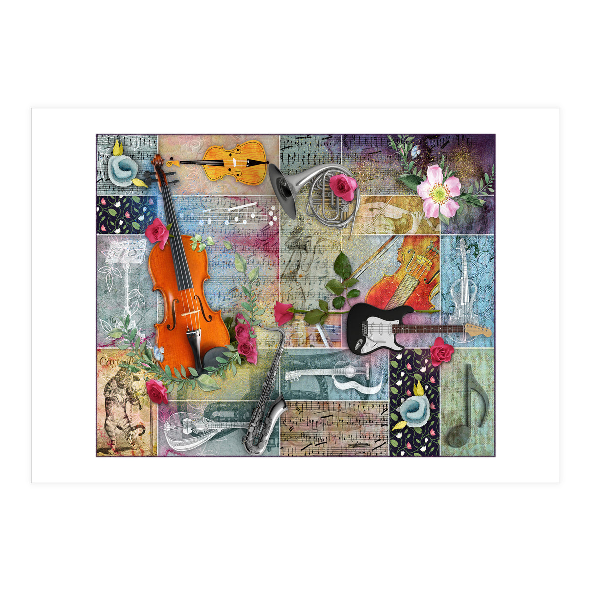 Musical Garden Collage (Print Only)