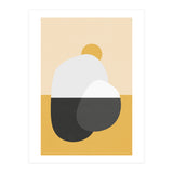 Abstract Boulders - Golden Desert (Print Only) thumbnail