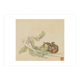 Wang Chengyu ~flowers, Vegetables, Pomegranates, Onions, Chinese Cabbage, Vegetables (Print Only) thumbnail
