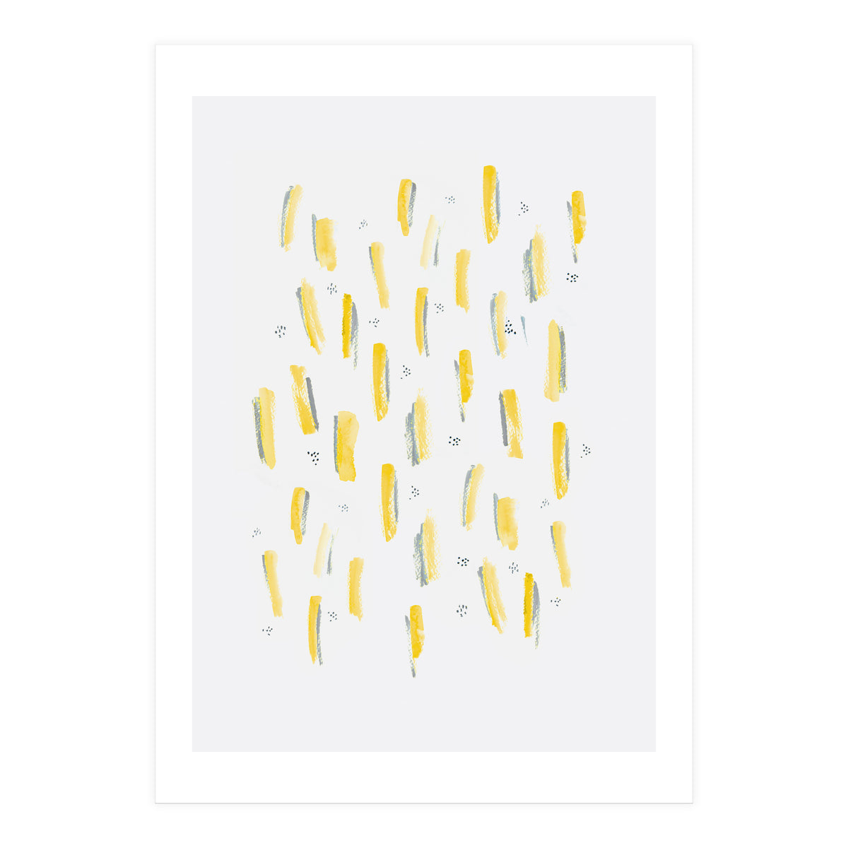 Brush Strokes Mustard (Print Only)