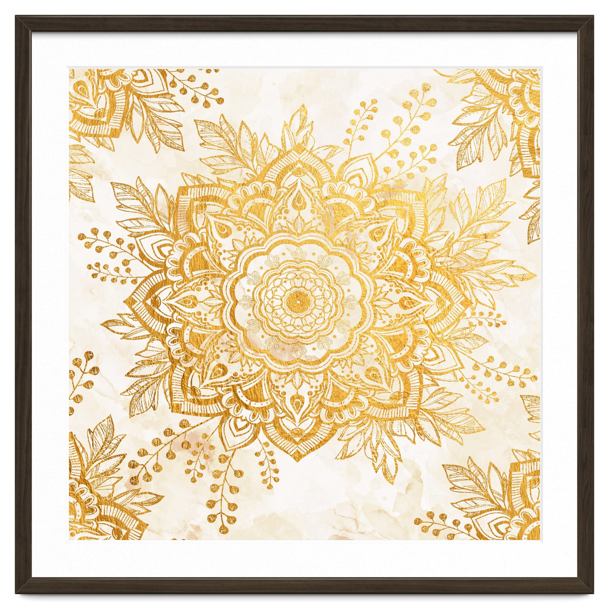 Queen Starring of Mandala-Gold Sunflower I