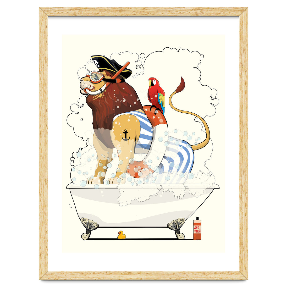 Lion in the Bath, Funny Bathroom Humour