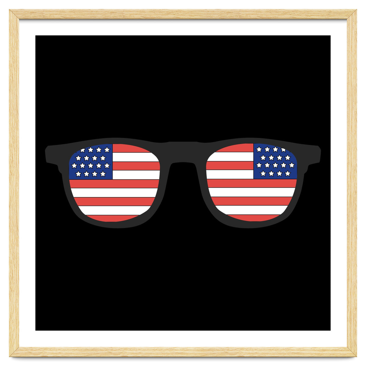 4th Of July, USA Glasses.