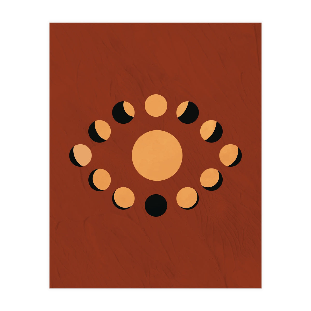 Lunar Eclipse Moon Illustration (Print Only)