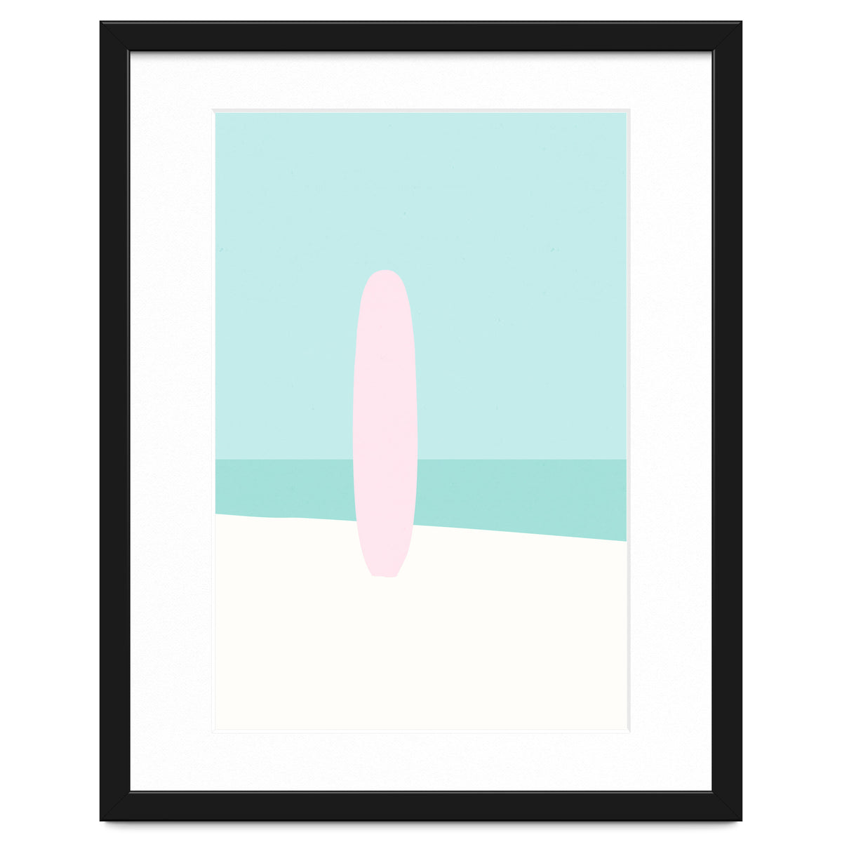 Minimal Surfboard - Turquoise Coast
