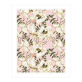 Exotic birds on flowers (Print Only) thumbnail