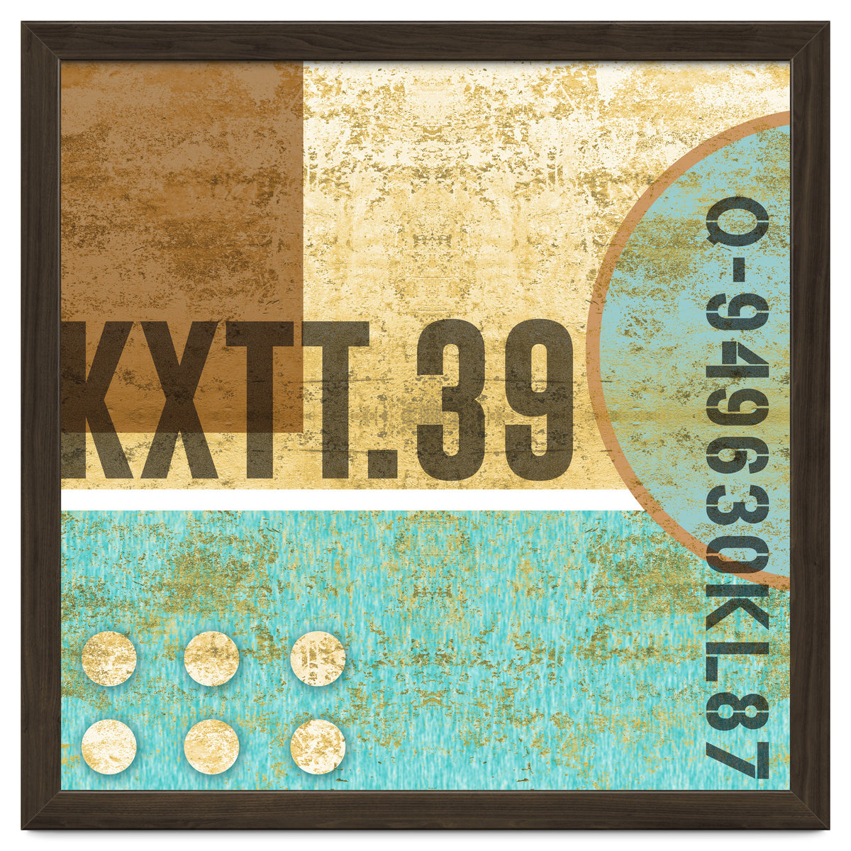 Abstract Industrial Sand And Blue