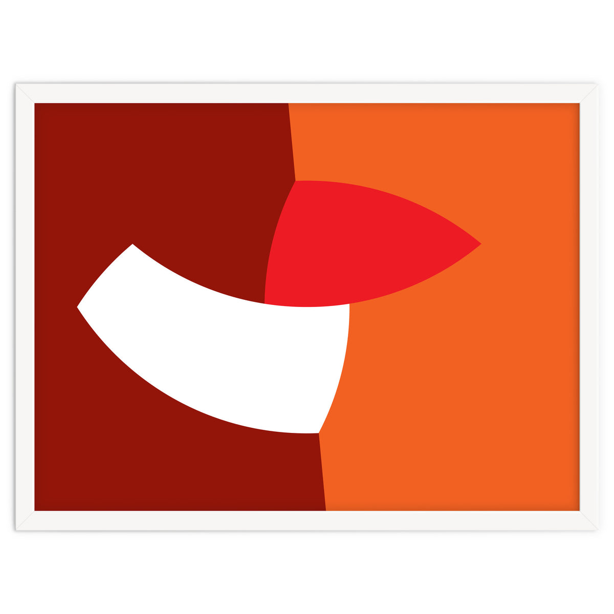 Geometric Shapes No. 66 - orange & reds