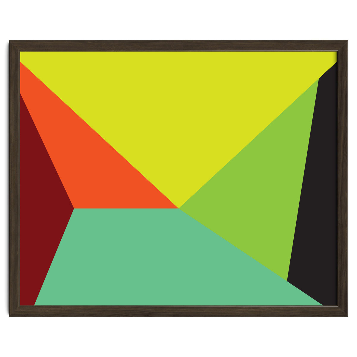Geometric Shapes No. 31 -  yellow, orange & green