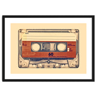 The retro audio compact cassette