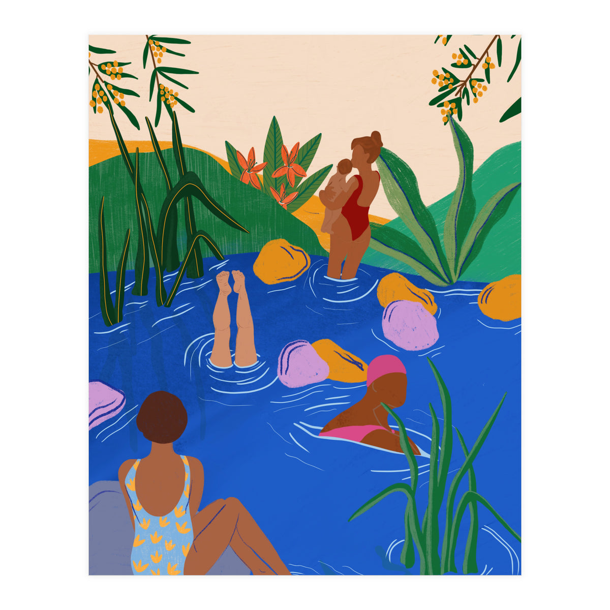 Swimming Wild (Print Only)
