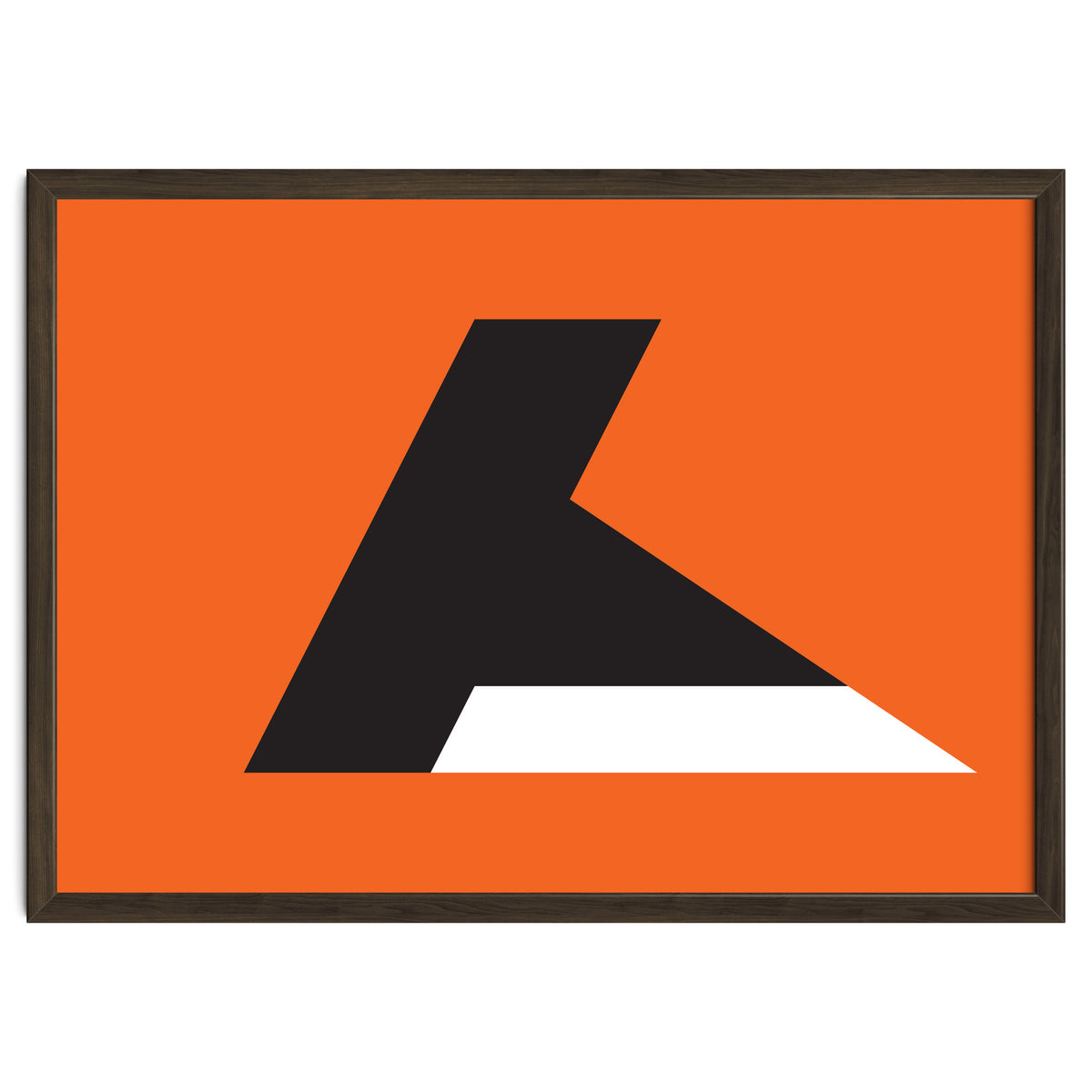 Geometric Shapes No. 79 - orange & black