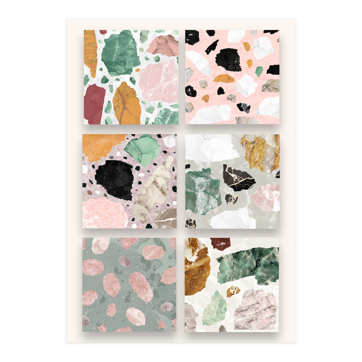 Heartstone - venetian terrazzo version 3 (Print Only)