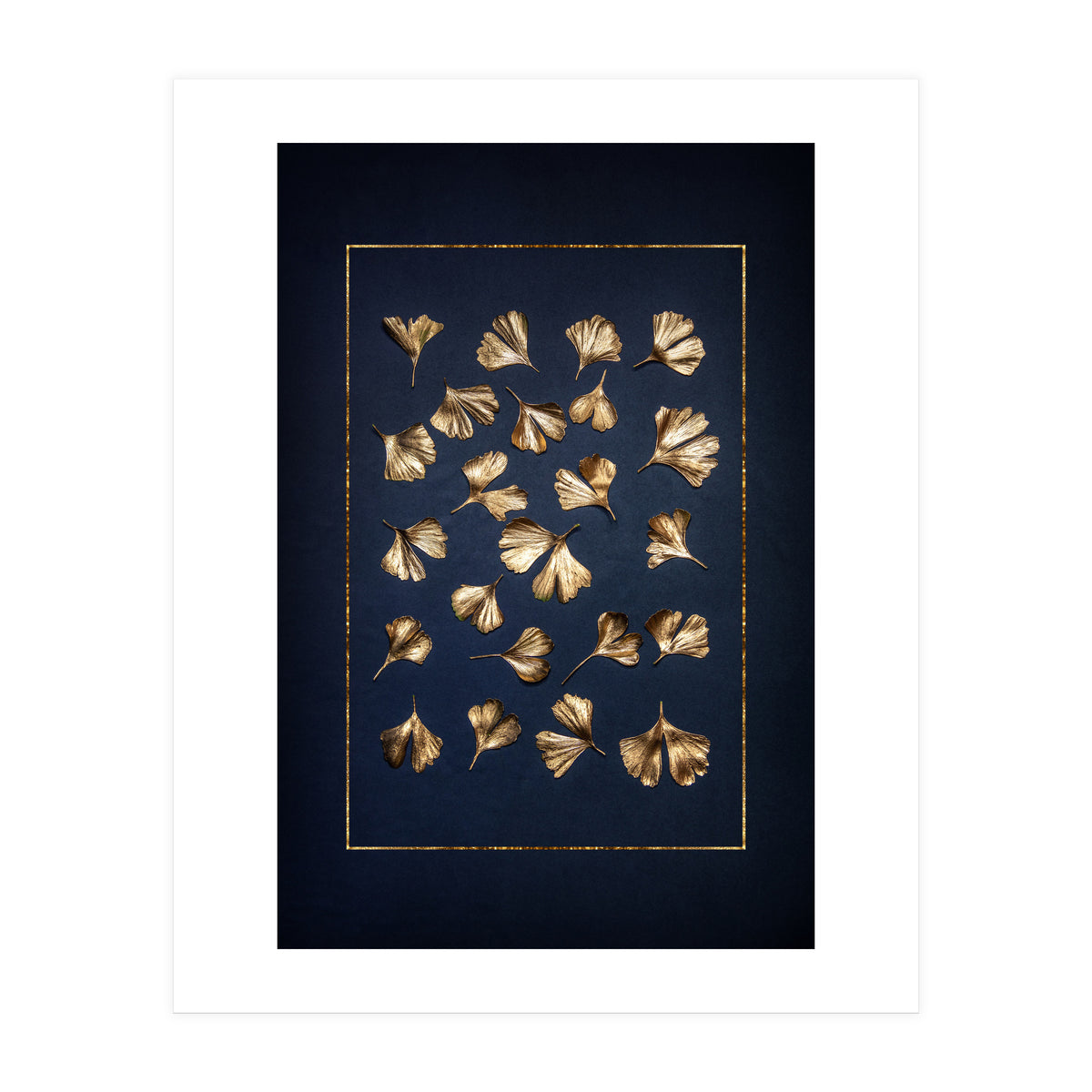 Golden Gingko Leafes (Print Only)