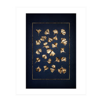 Golden Gingko Leafes (Print Only)