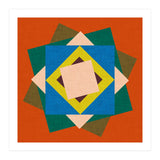 Kilim Floral Orange (Print Only) thumbnail