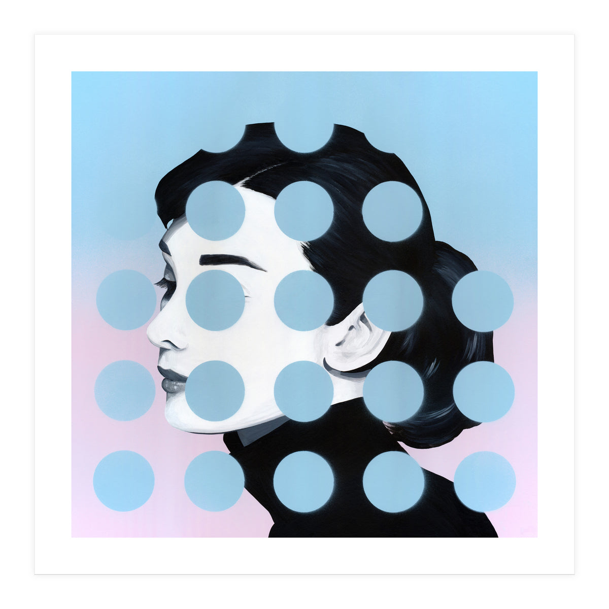 Audrey  Dots (Print Only)