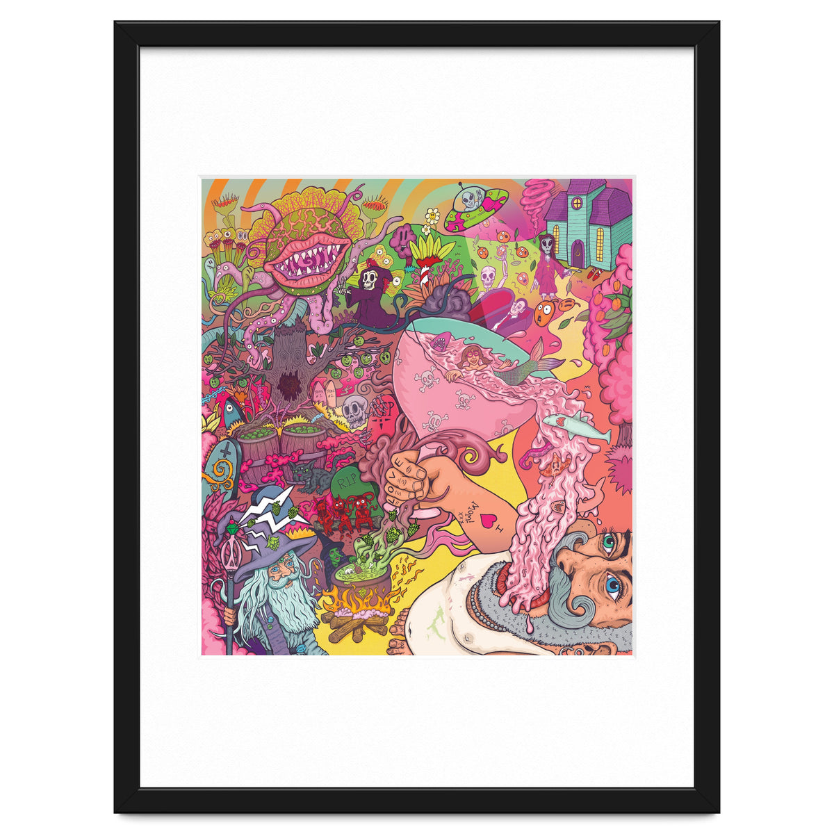 Abbeydale Brewery Collab Series Full Illustration - Yeastie Boys UK, Northern Monk, Origins Fyne Ales, Haand, Brew York and Black Jack Brewery.