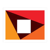Geometric Shapes No. 23 - red & orange (Print Only) thumbnail