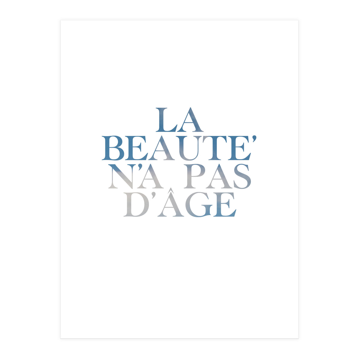 la beaute... (Print Only)