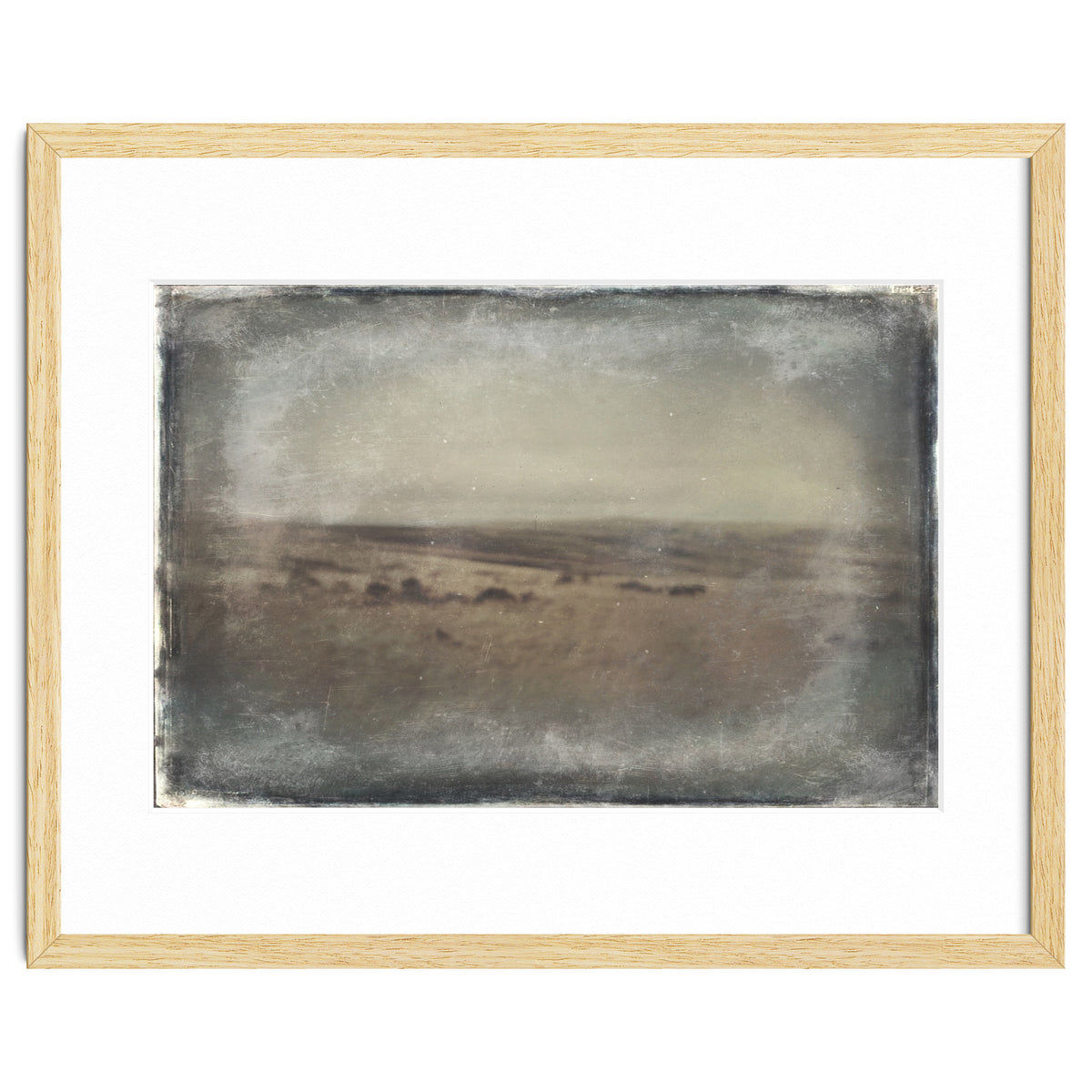 Bleak winter landscape of Saddleworth Moor