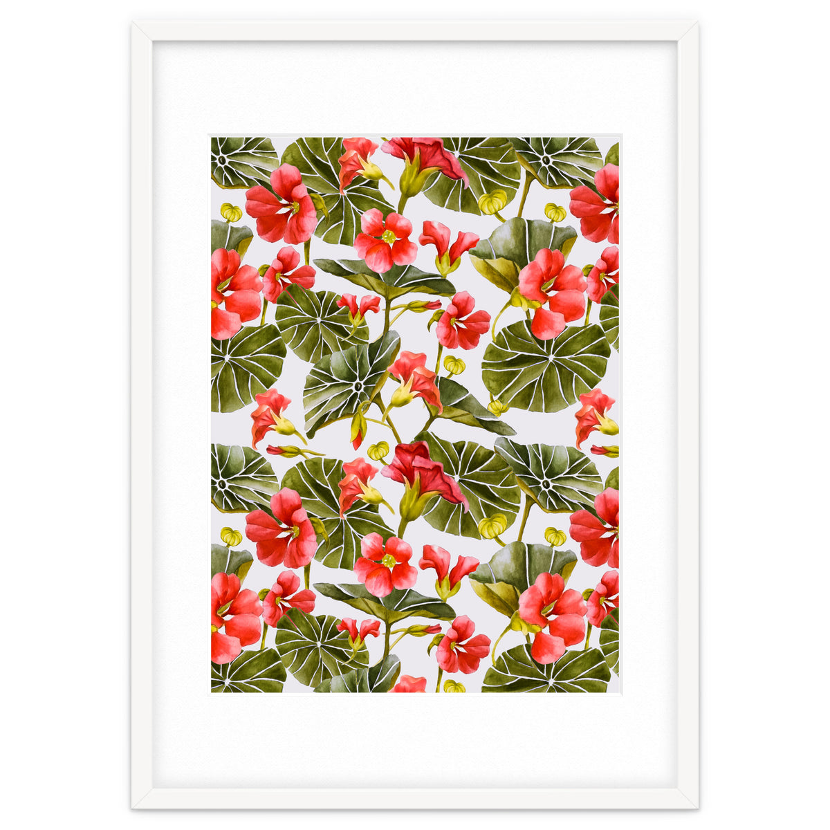 Nasturtiums watercolor 02