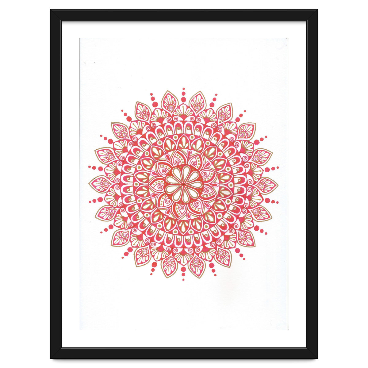 Red & Gold Mandala 2