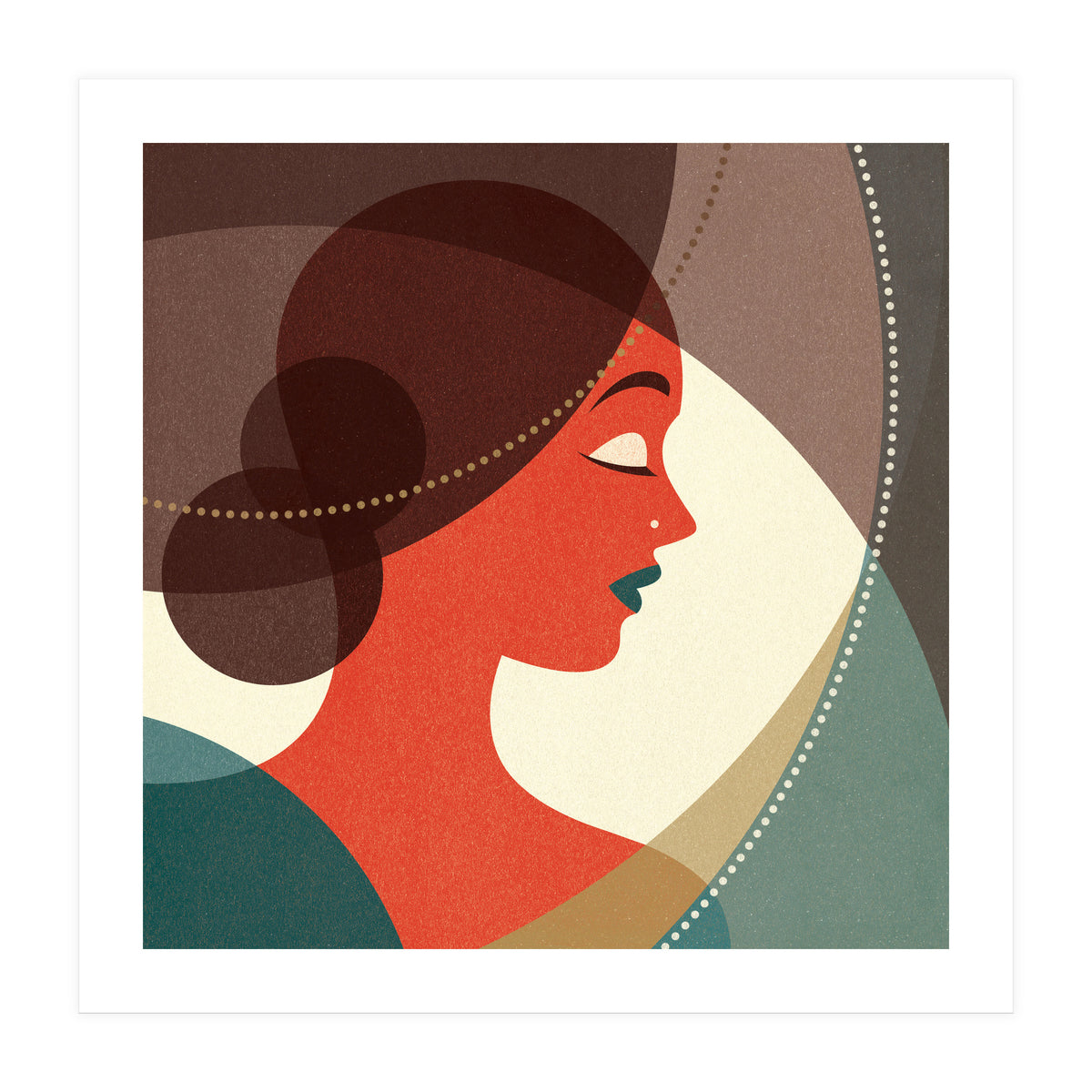 Venn Deco (Ruby) (Print Only)