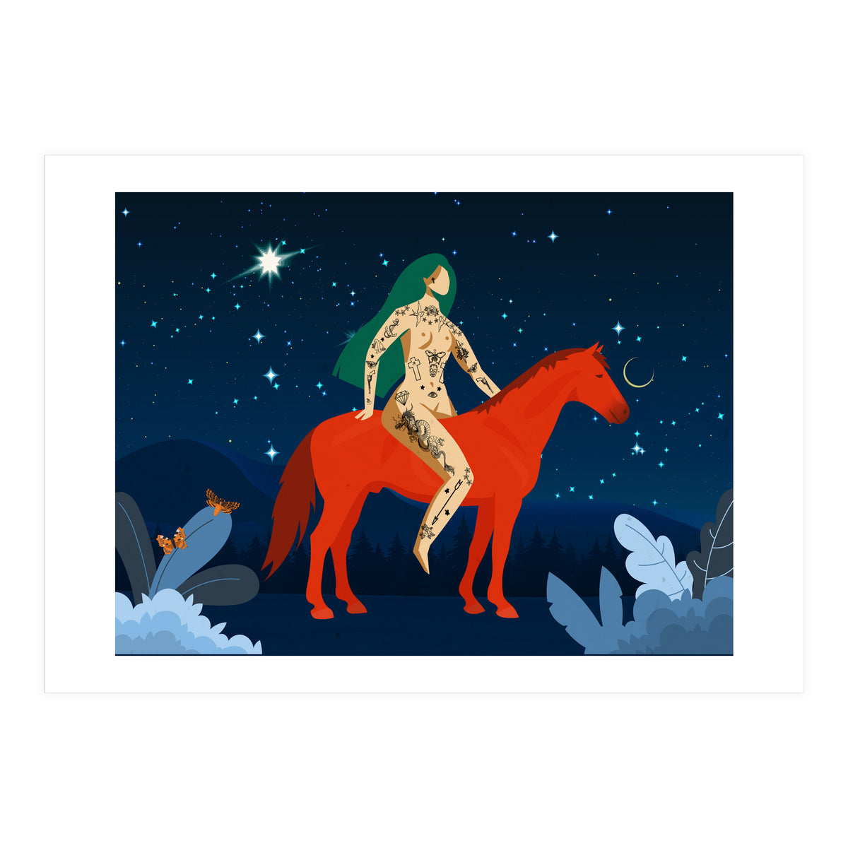 Riding My Red Horse (Print Only)