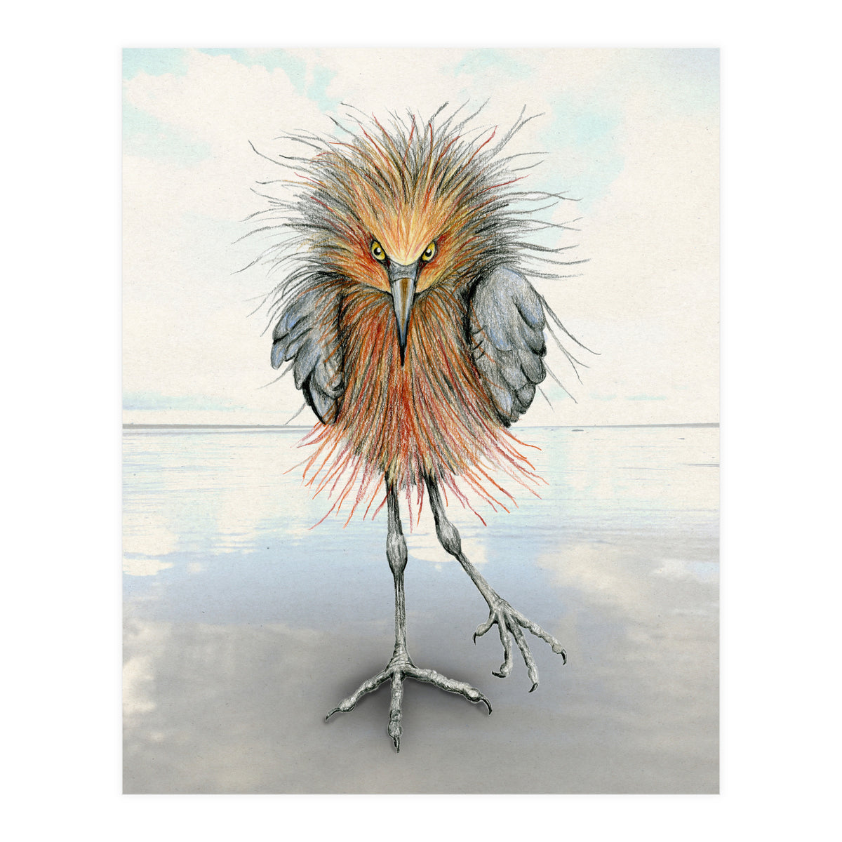 Reddish Egret (Print Only)