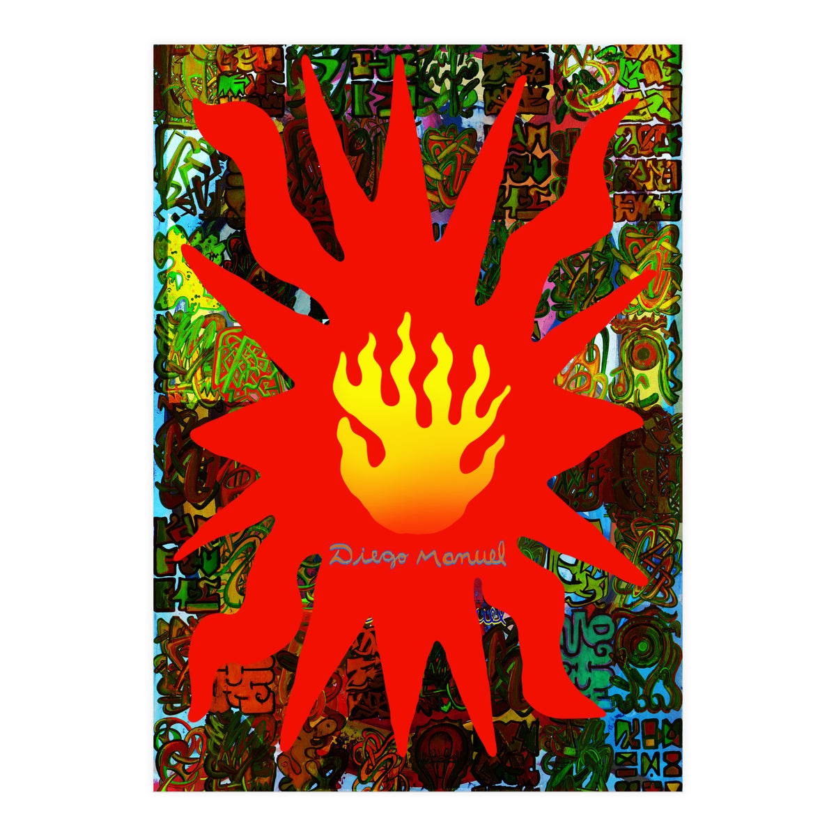 Fuego Y Graffiti 59 (Print Only)