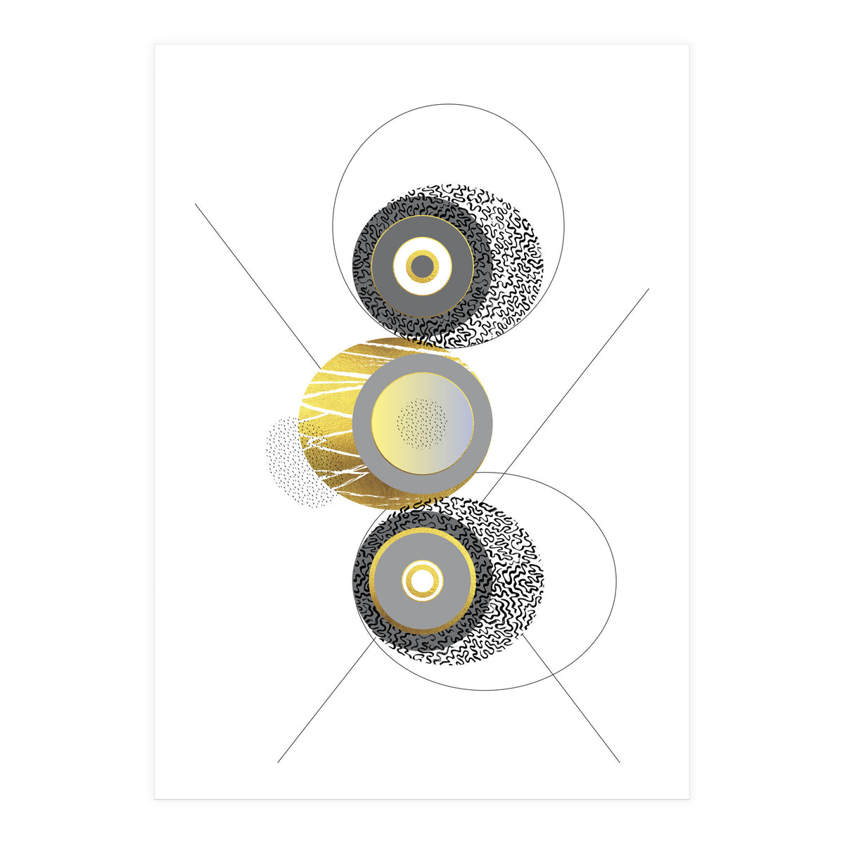 Posh Design No. 3 | gold (Print Only)