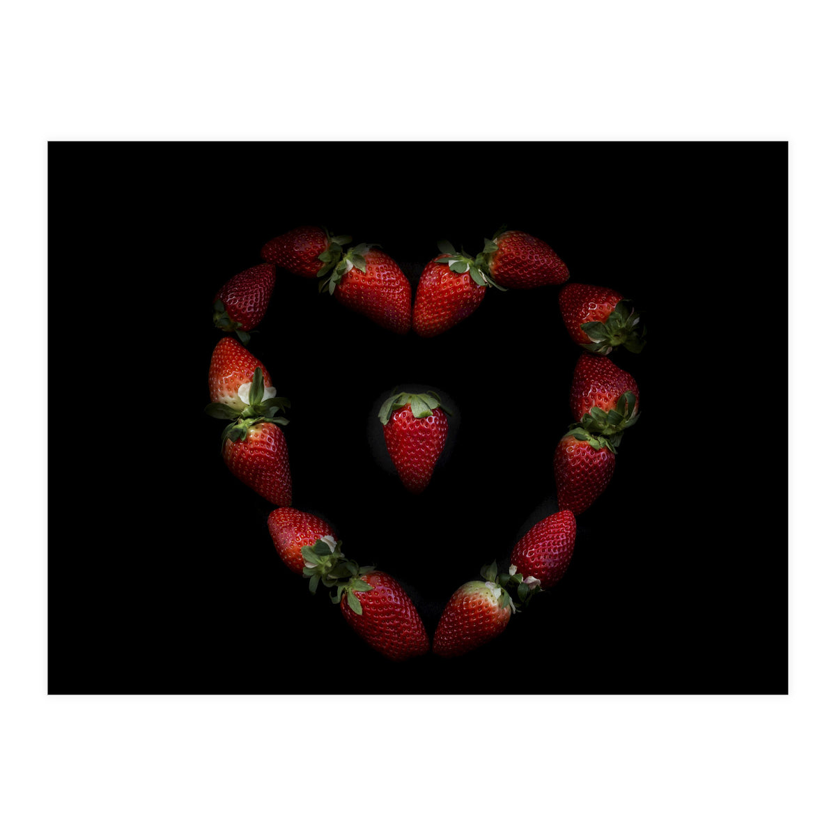 Heart of strawberries (Print Only)