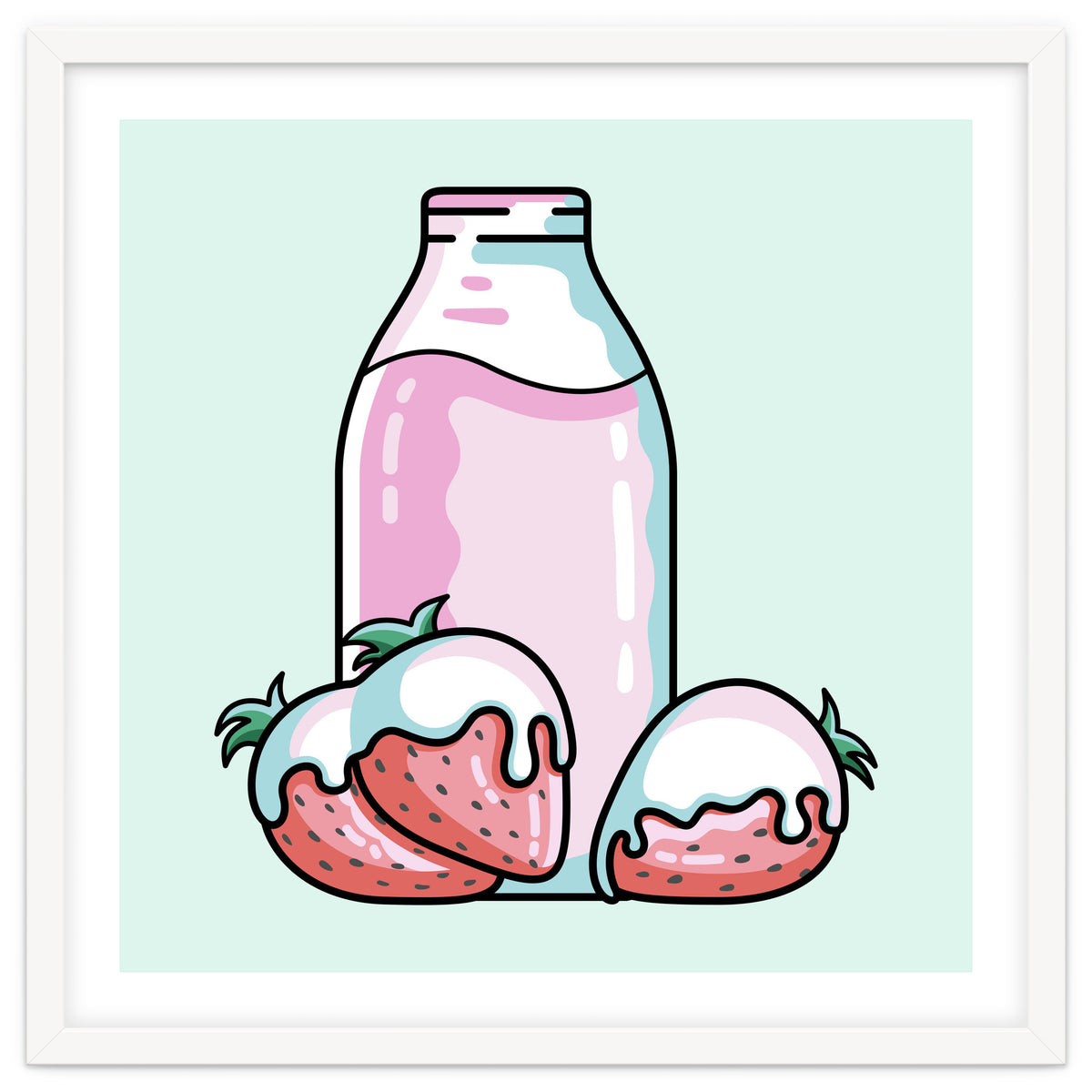 Cute Strawberry Milkshake