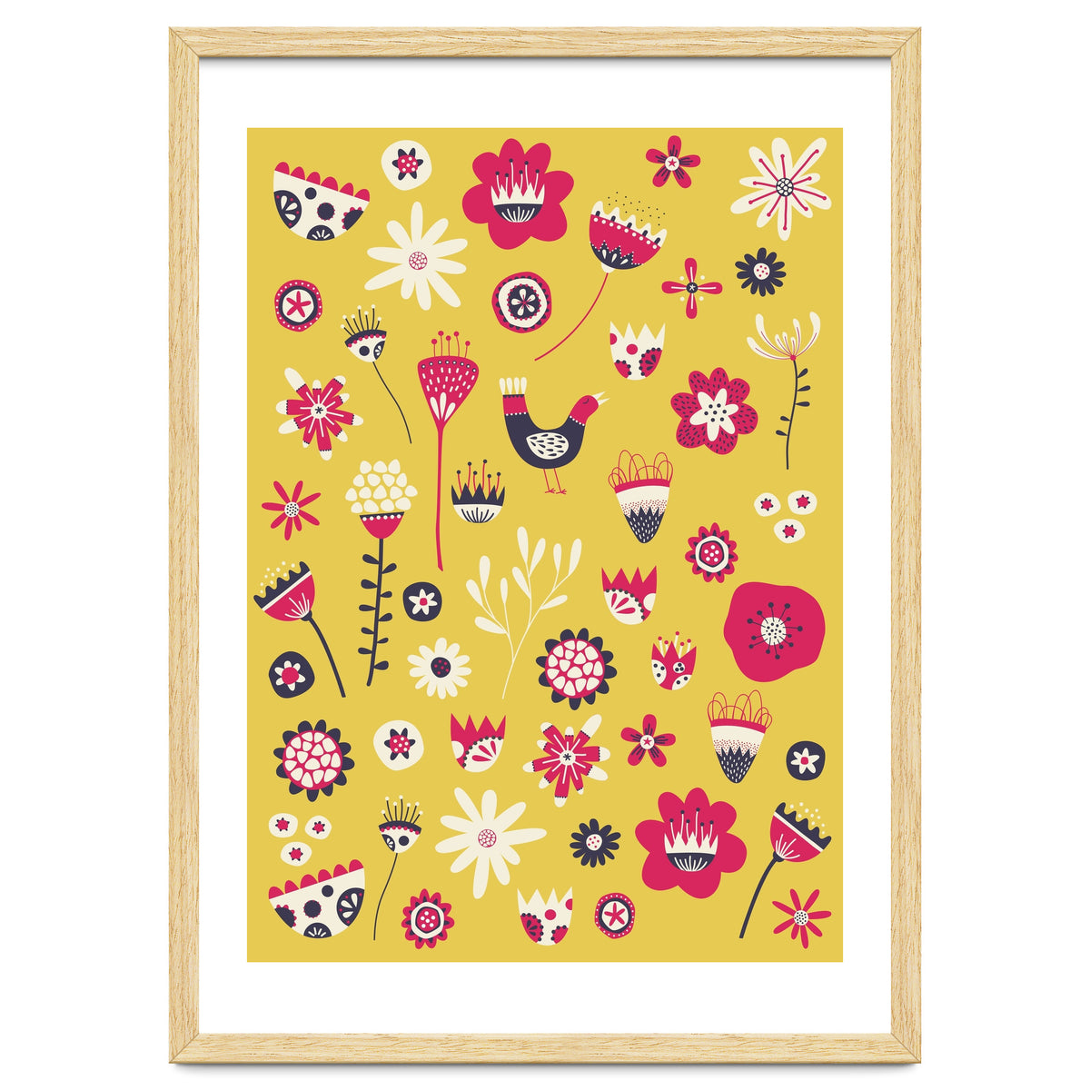 Spring Folk Floral Yellow
