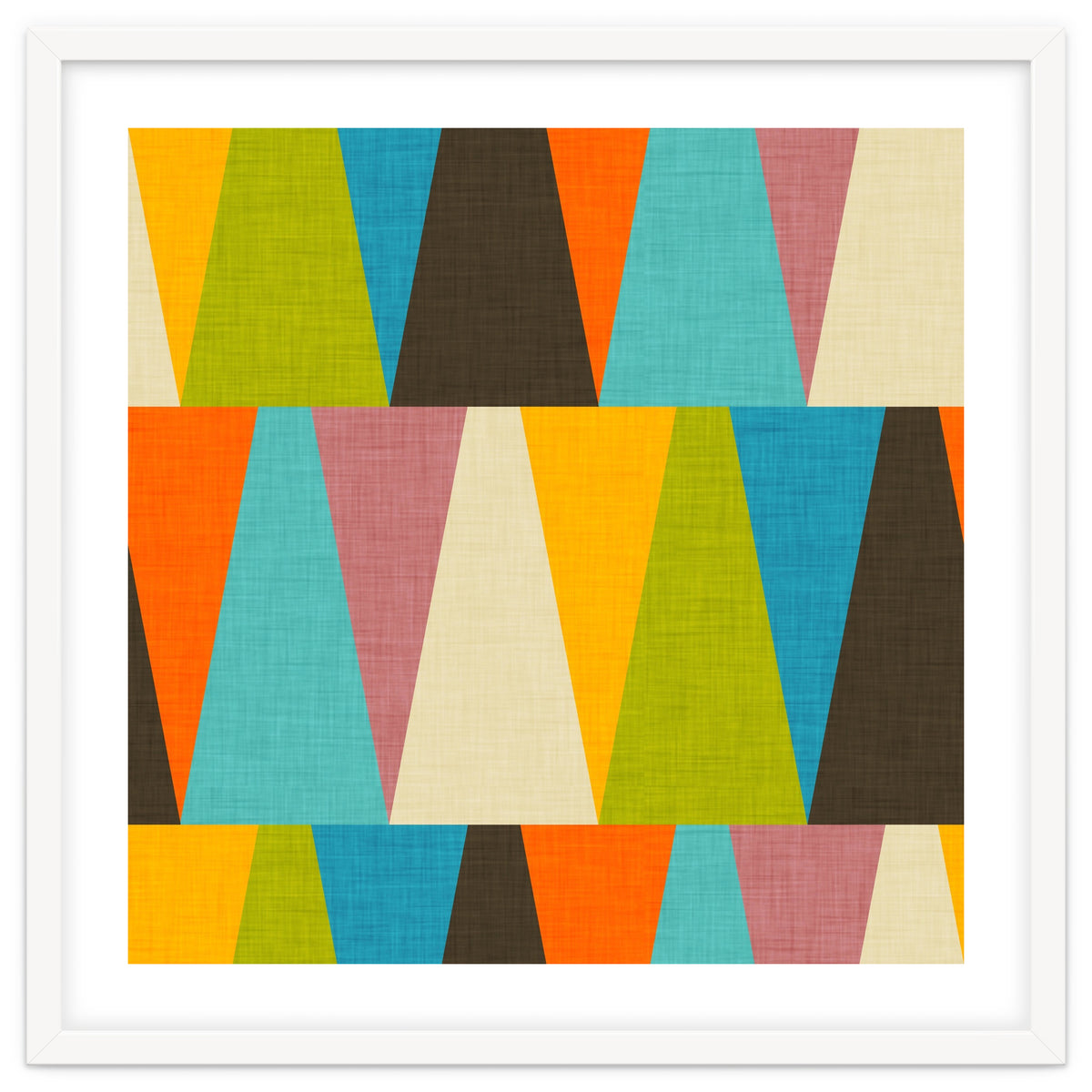 Retro Color Block Triangle