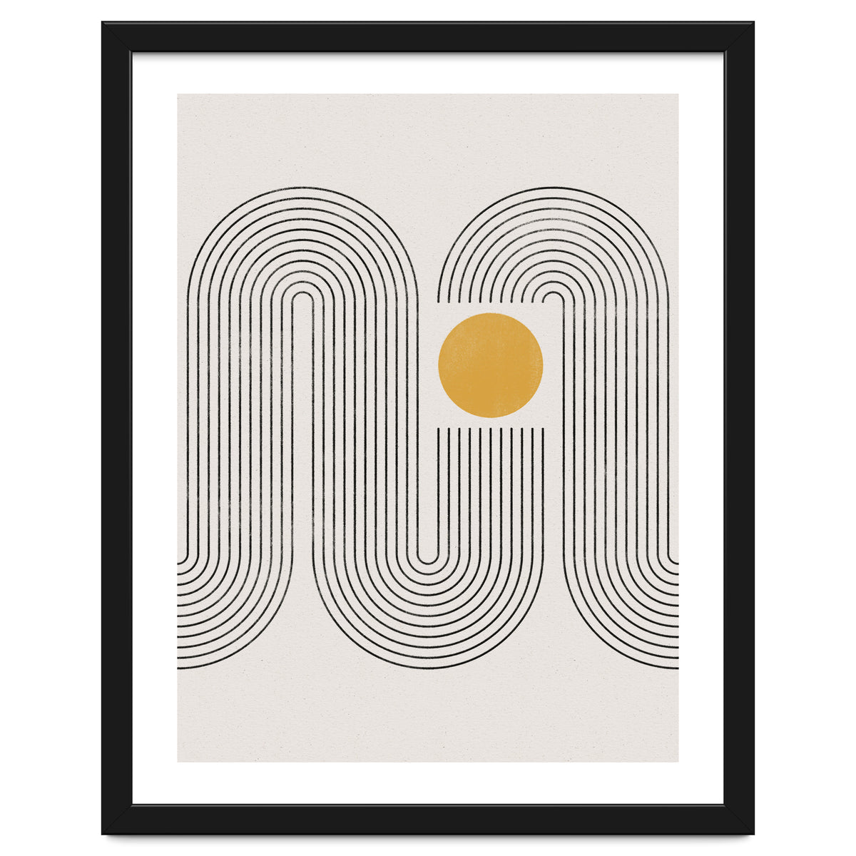 Mid-Century Modern No.22 - Woodblock Print