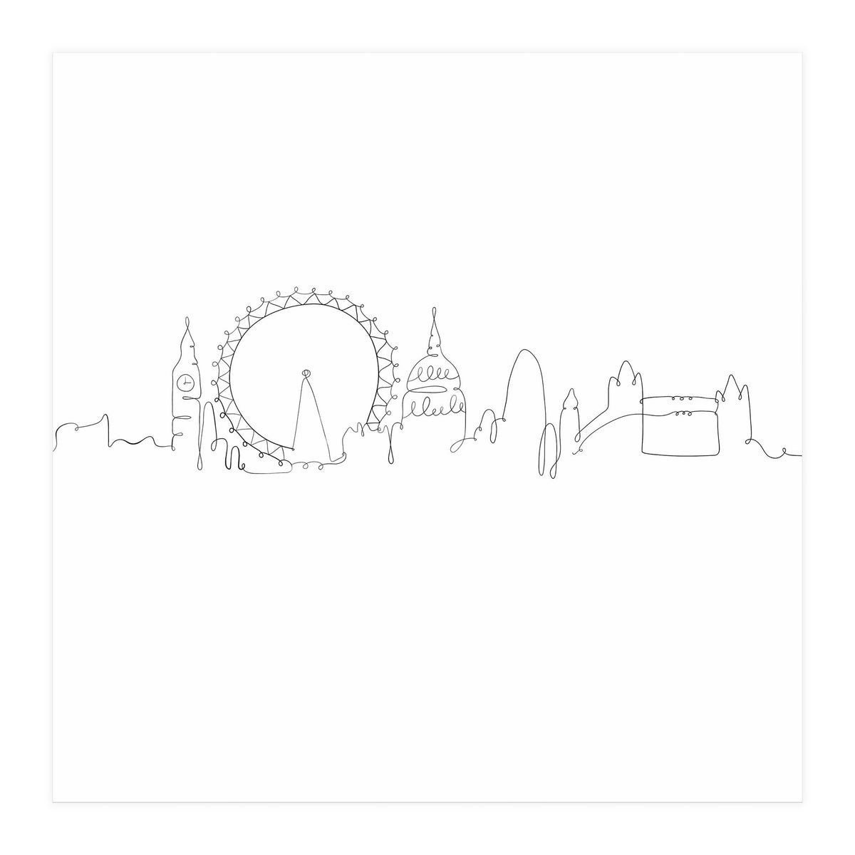 One Line Art London (Print Only)