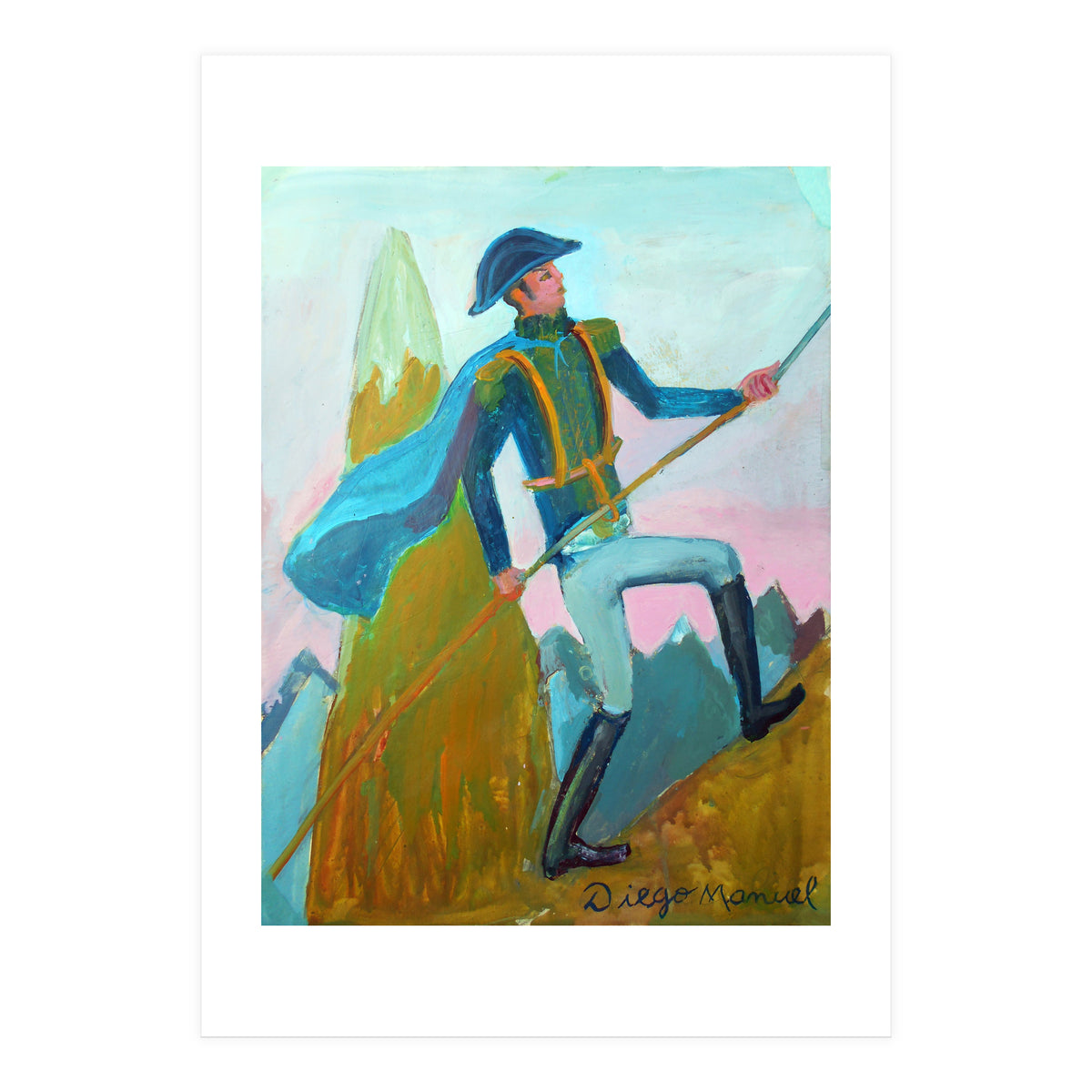 San Martin Cruzando Los Andes (Print Only)